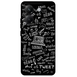 Megafone Social Media 1898 Cover For Xiaomi Poco M7 Pro 5G