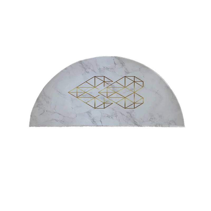 پادری مدل نیم دایره طرح قلب کد 8587 سایز 90×45 سانتی متر