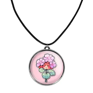 گردنبند خندالو مدل گل و گیاه کد 3664136642