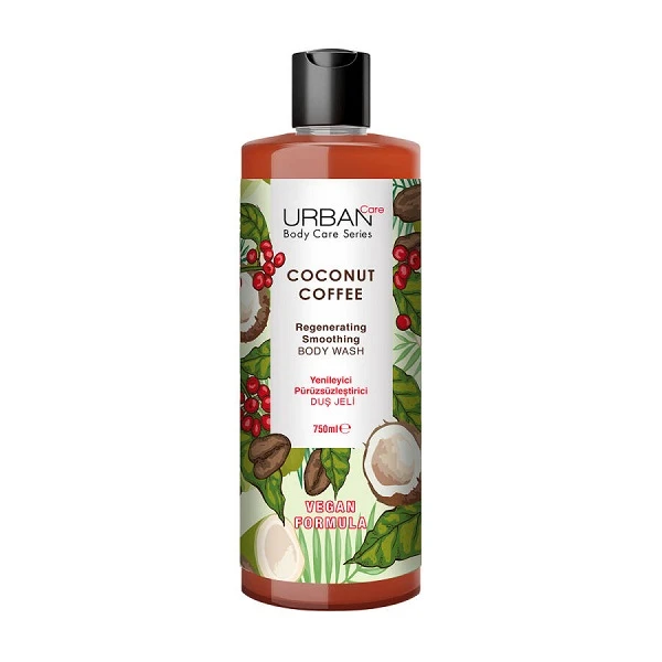 شامپو بدن اربن کر مدل body care با رایحه نارگیل مناسب برای انواع پوست حجم 750 میلی‌لیتر