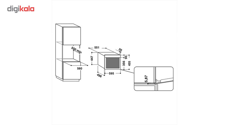مایکروویو توکار آریستون مدل MP 776 IX HA