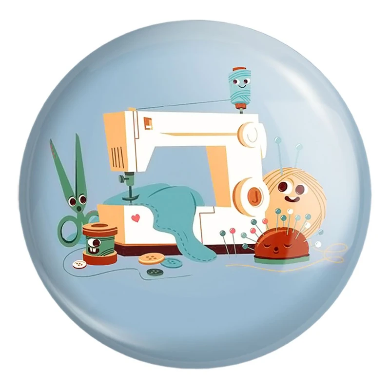 پیکسل خندالو طرح چرخ خیاطی کد 28005 مدل بزرگ