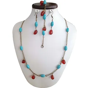 نیم ست زنانه مدل فیروزه ای یلدا