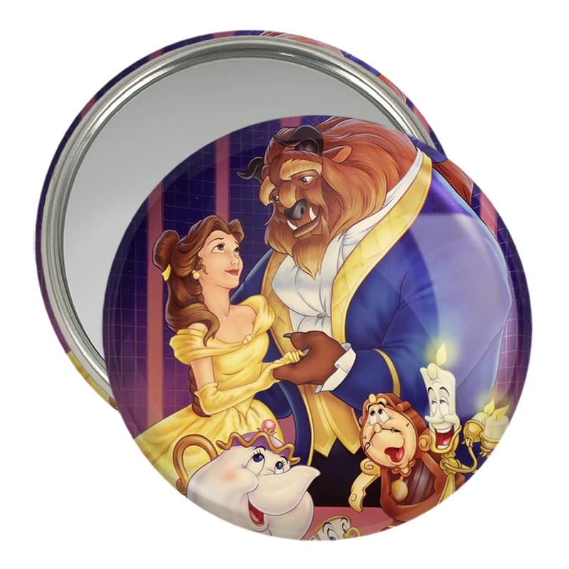 آینه جیبی خندالو مدل انیمیشن دیو  و دلبر Beauty And The Beast  کد 1791