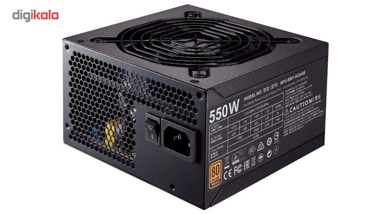 منبع تغذیه کامپیوتر کولر مستر مدل MWE Bronze 550