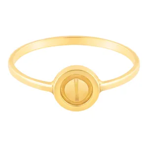 انگشتر طلا کارتیه 18 عیار زنانه پرسته مدل دایره کد WR454 سایز 50