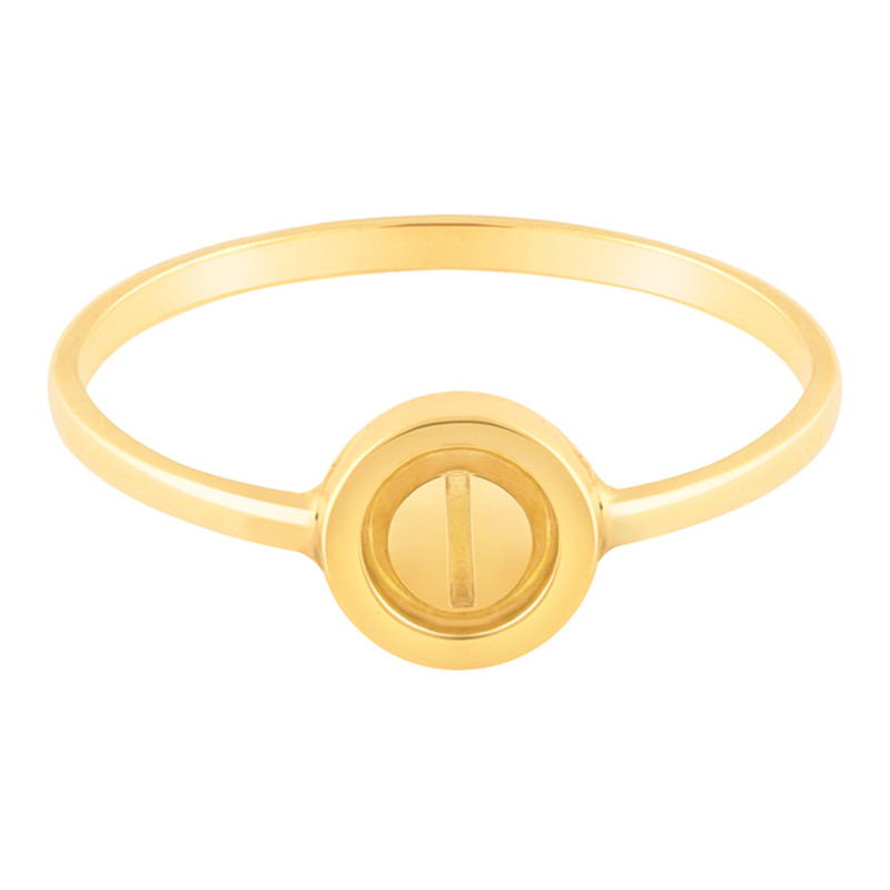 انگشتر طلا کارتیه 18 عیار زنانه پرسته مدل دایره کد WR454 سایز 50