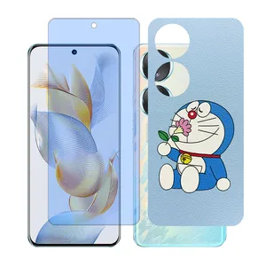 Glass together model blue cut screen protector suitable for Honor 90 mobile phone with back cover sticker