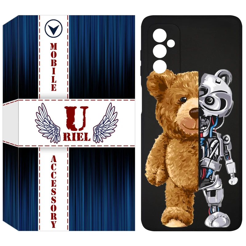 کاور یوریل قاب مدل KSH کد 40 طرح خرس مناسب برای گوشی موبایل سامسونگ Galaxy M52 5G