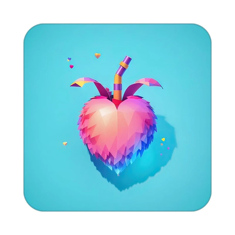 زیر لیوانی کاکتی مدل عاشقانه کد mp14106