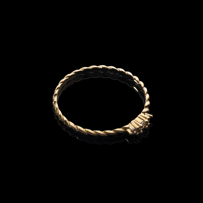 انگشتر طلا 18 عیار زنانه جواهری سون مدل 3355