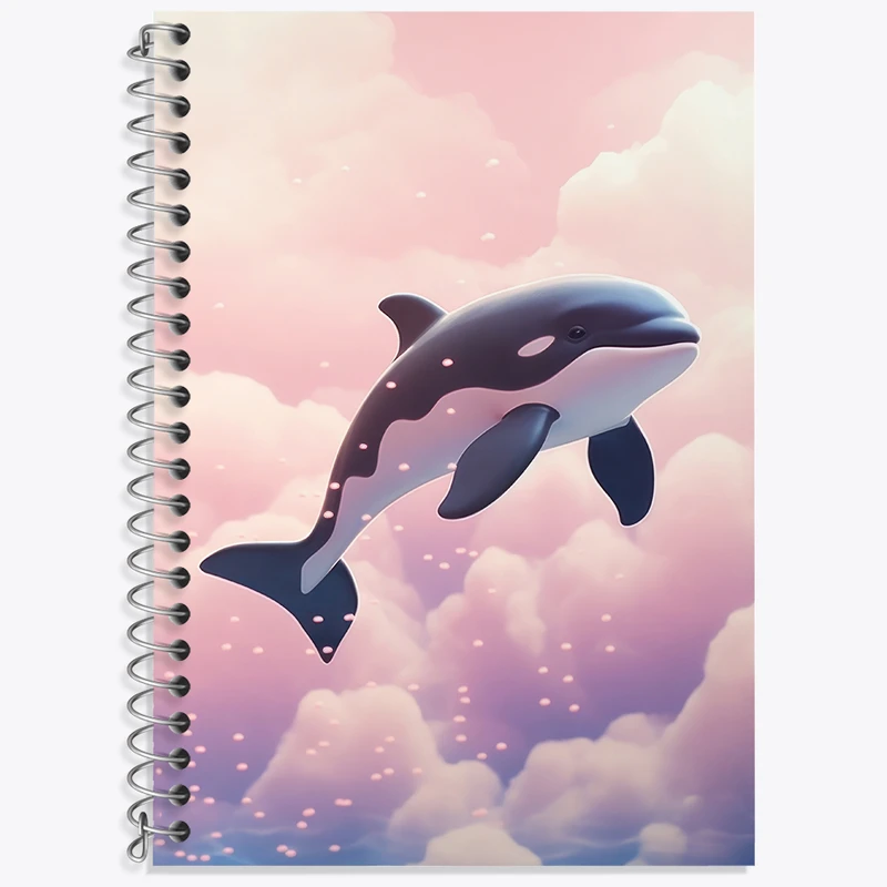 دفتر لغت 50 برگ خندالو طرح وال و نهنگ کد N2275