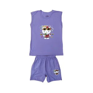 ست تاپ و شلوارک دخترانه مدل کیتی