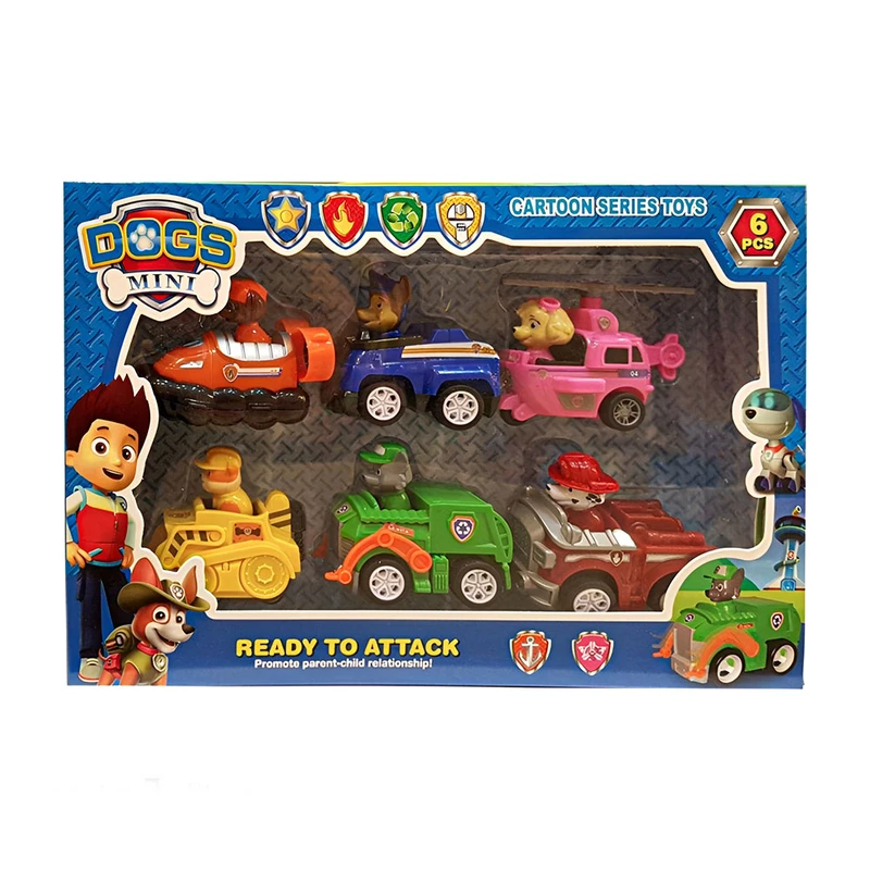 ماشین بازی مدل ست سگ های نگهبان  کد 9124 بسته 6 عددی