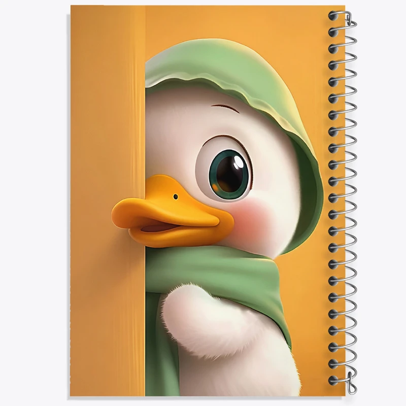 دفتر شطرنجی 50 برگ خندالو طرح اردک کیوت کد N4742