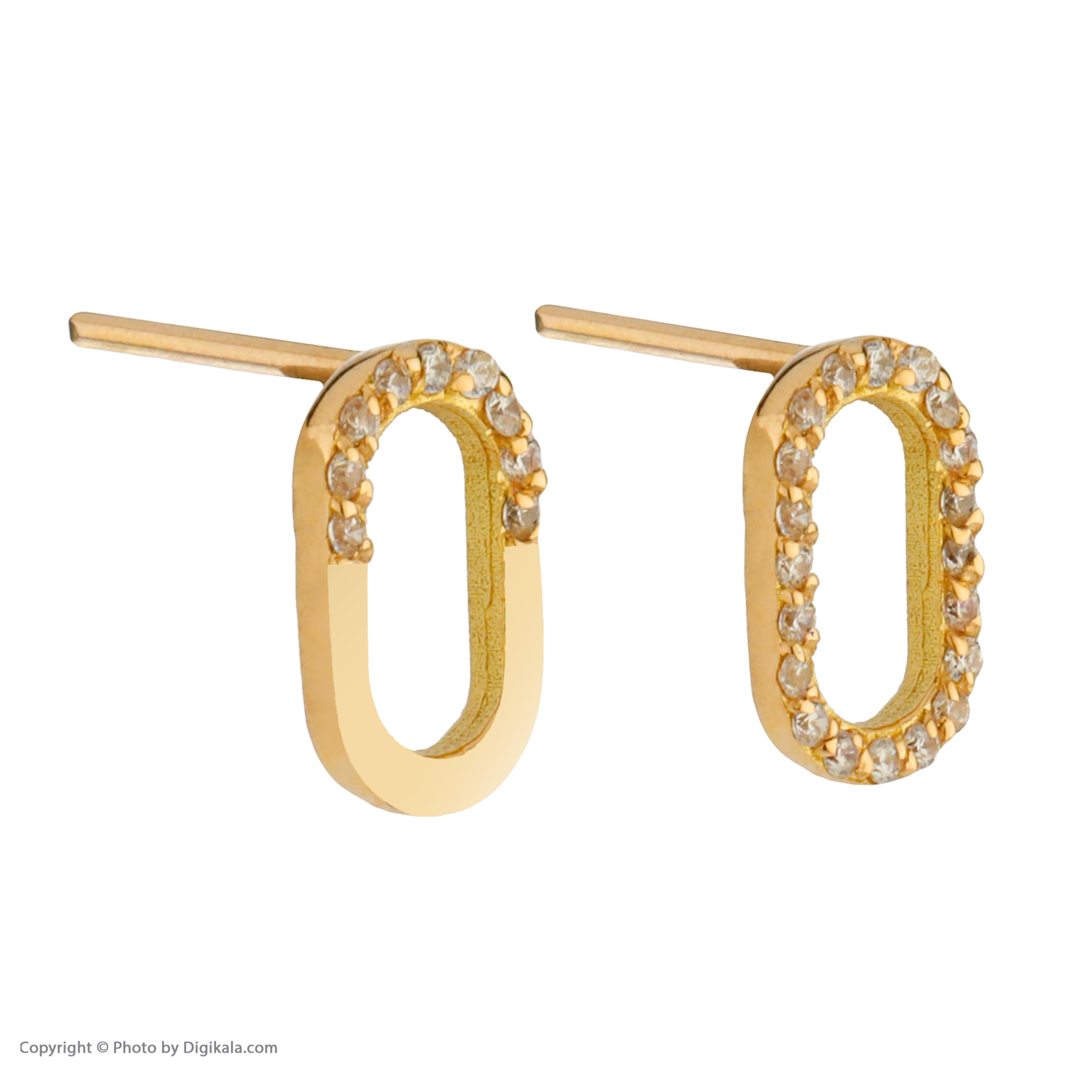 گوشواره طلا 18 عیار زنانه پرسته مدل WE687