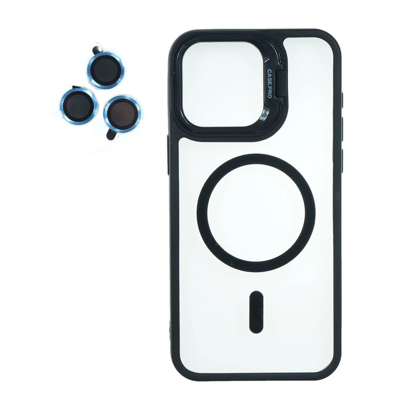 کاور مدل Case Pro Lens مناسب برای گوشی موبایل اپل Iphone 15 Pro Max به همراه محافظ لنز