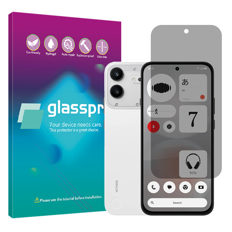 محافظ صفحه نمایش حریم شخصی گلس پرو مدل هیدروژلی مناسب برای گوشی موبایل ناتینگ Phone 4b