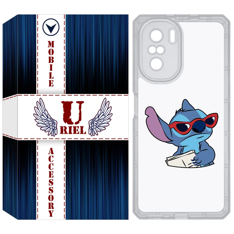 کاور یوریل مدل Clear کد 69 طرح استیچ مناسب برای گوشی موبایل شیائومی Poco F3 / Redmi K40 / K40 Pro / Mi 11i