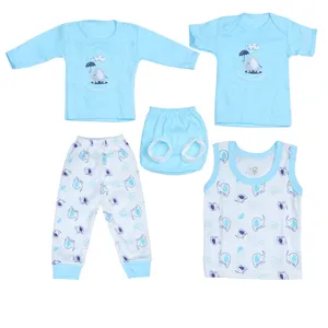 ست 5 تکه لباس نوزادی مدل فیل mop119