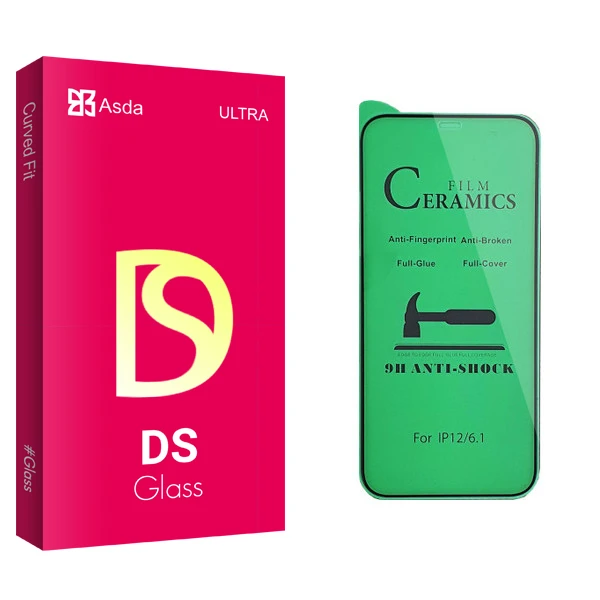 محافظ صفحه نمایش سرامیکی آسدا مدل DS مناسب برای گوشی موبایل اپل iPhone 12