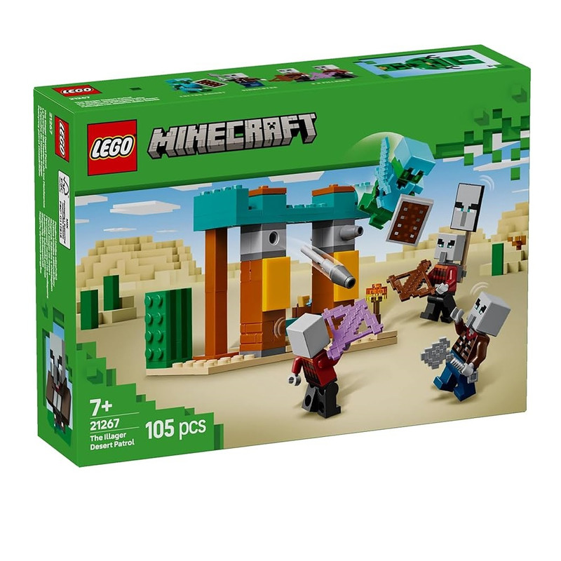 لگو 105 تکه سری Minecraft مدل The Illager Desert Patrol کد 21267