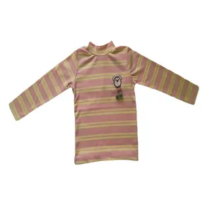 تی شرت آستین بلند دخترانه مدل یقه سه سانت