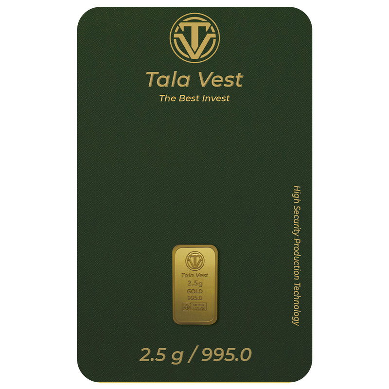 شمش طلا 24 عیار طلاوست مدل 2.5g