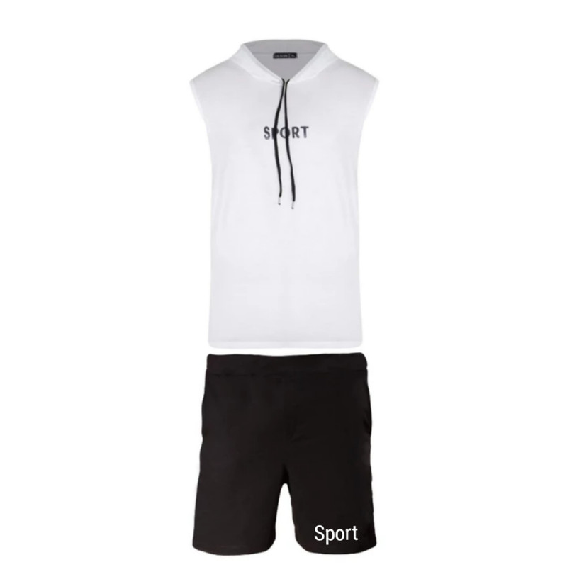 ست تاپ و شلوارک ورزشی مردانه اولسون مدل sport12