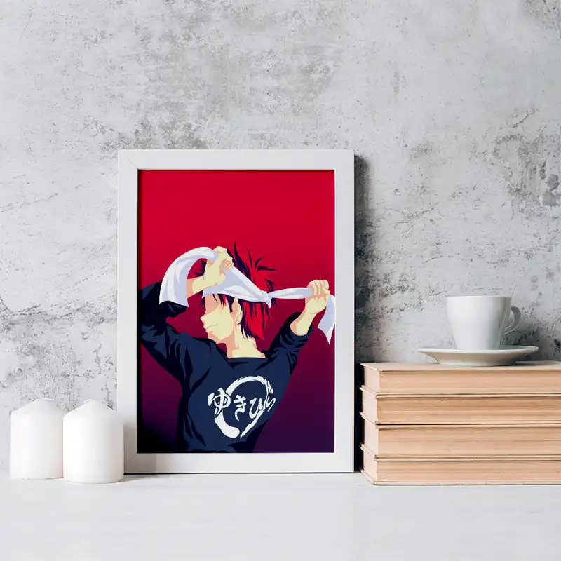 تابلو خندالو مدل سوما انیمه جنگ غذاها کد 16966