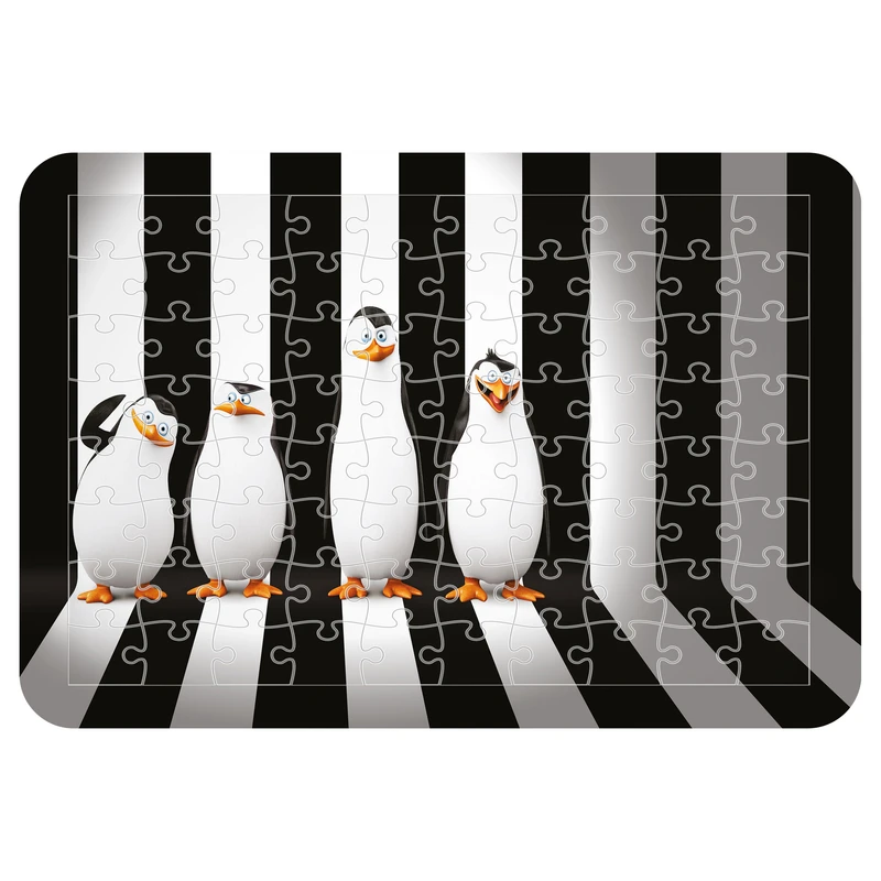 پازل 54 تکه مدل CHB1741 طرح انیمیشن پنگوئن های ماداگاسکار