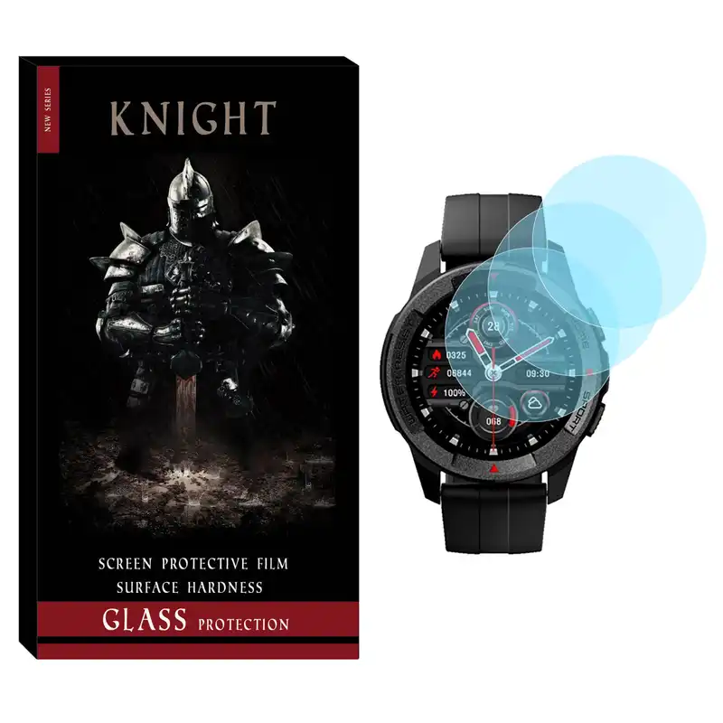 محافظ صفحه نمایش شیشه‌ای نایت مدل SH-KT مناسب برای ساعت هوشمند میبرو X1 بسته سه عددی