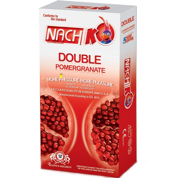 کاندوم کدکس مدل Double Pomegranate بسته 12 عددی کاندوم کدکس مدل Double Pomegranate بسته 12 عددی