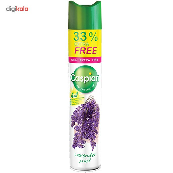 اسپری خوشبو کننده هوا کاسپین مدل Lavender حجم 400 میلی لیتر
