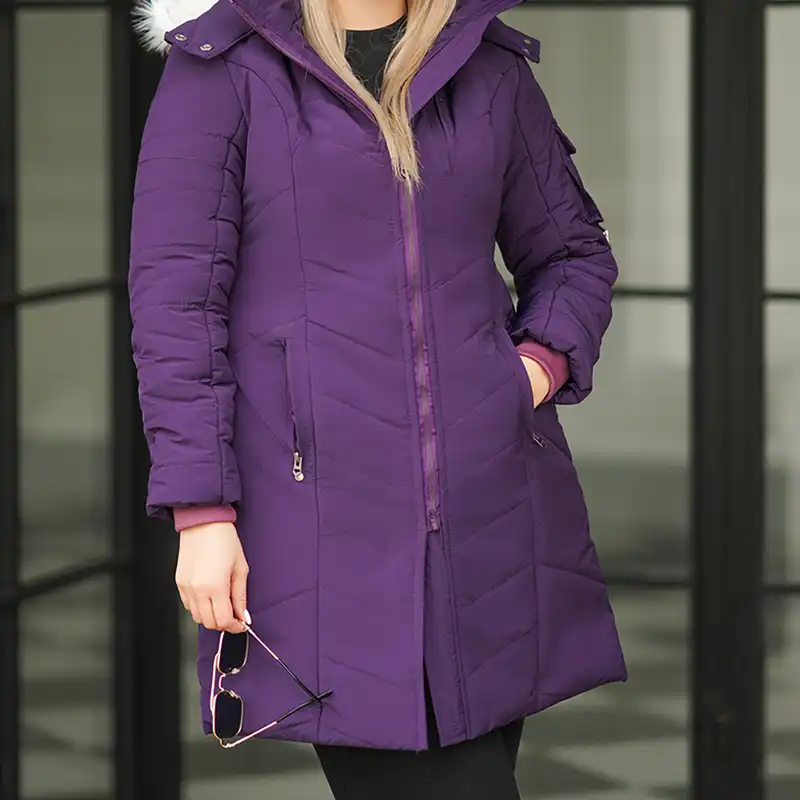 کاپشن زنانه السانا مدل  یاشیل کد 144236