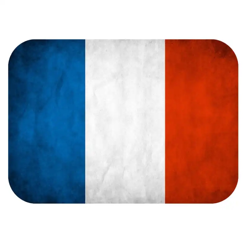 برچسب درب باک خودرو رایسان طرح پرچم فرانسه کد SK037 مناسب برای پژو پارس