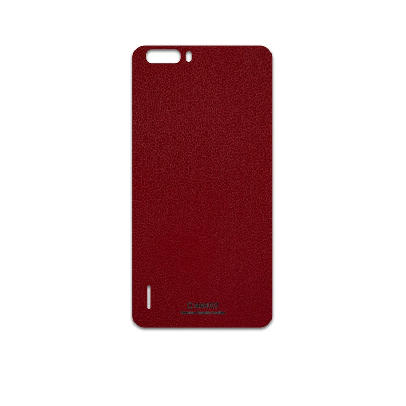 برچسب پوششی ماهوت مدل Red-Leather مناسب برای گوشی موبایل آنر 6 Plus
