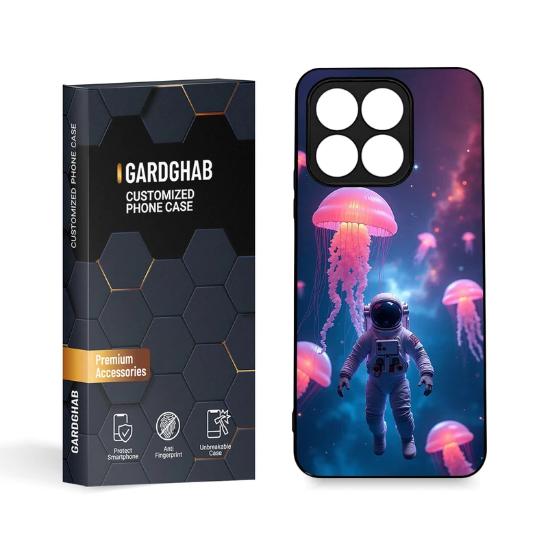 کاور گارد قاب مدل دورژله ای کهکشان مناسب برای گوشی موبایل آنر X8a 4G