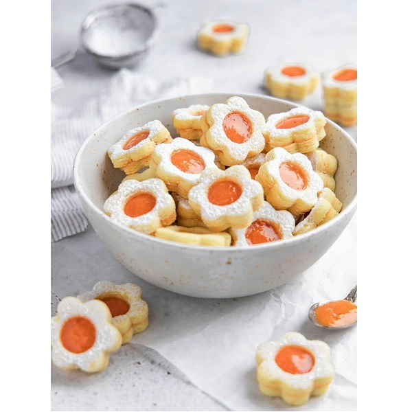 کاتر شیرینی پزی به گز مدل گل 6 پر مجموعه 5 عددی