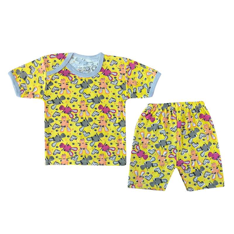 ست تی شرت و شلوارک نوزادی مدل خرگوشی