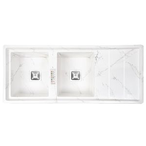 سینک ظرفشویی گرانیت توکار دو لگنه کد 120RN