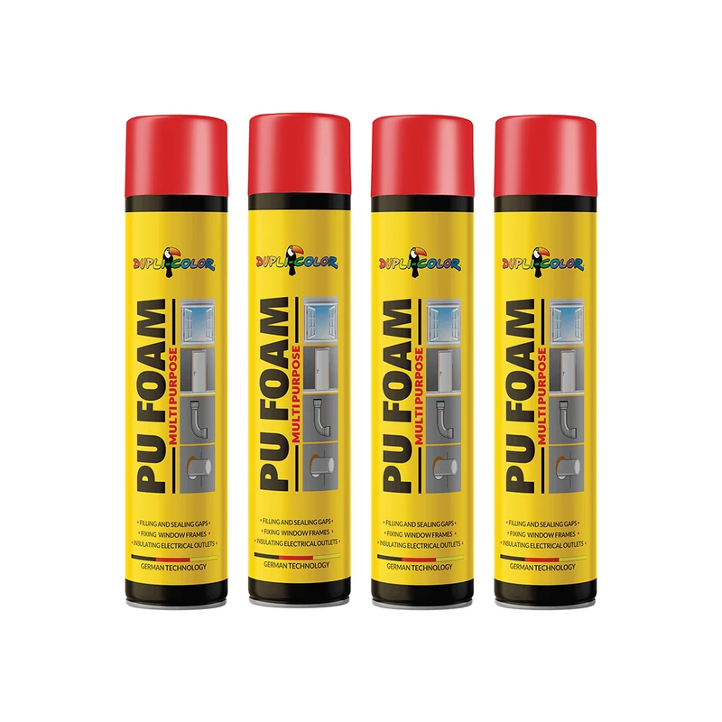 اسپری فوم دوپلی کالر مدل پلی اورتان حجم 750 میلی گرم مجموعه 4 عددی 