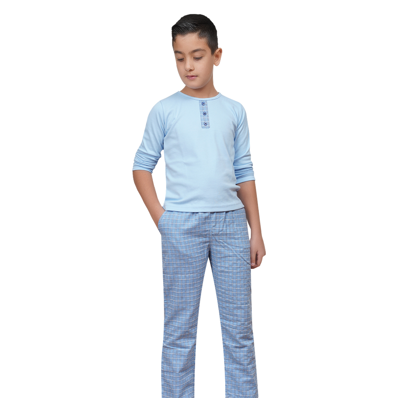 ست تی شرت آستین بلند و شلوار بچگانه ساروک مدل SSHK کد 02