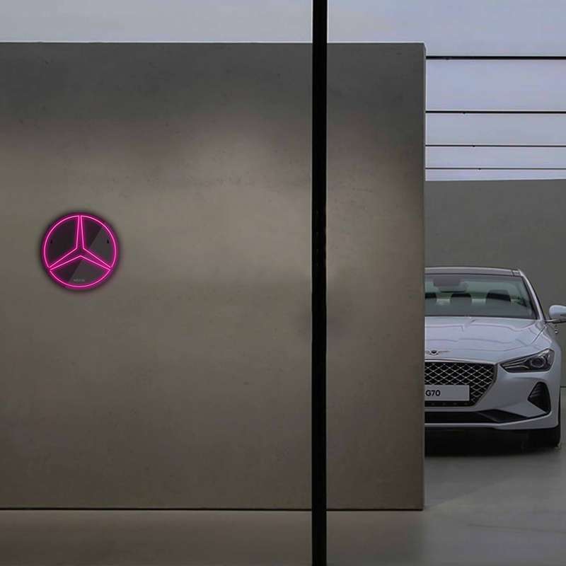 چراغ دیواری نئون دیزاین طرح Benz-BL_PN