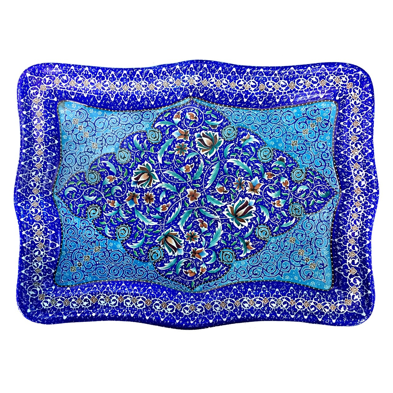 سینی میناکاری گالری آسمانی طرح دیبا مدل S-1