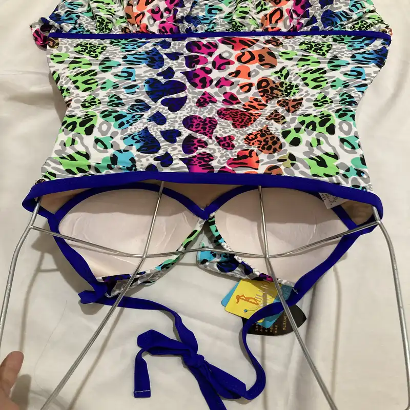 مایو زنانه مدل دامن دار فنل پلن