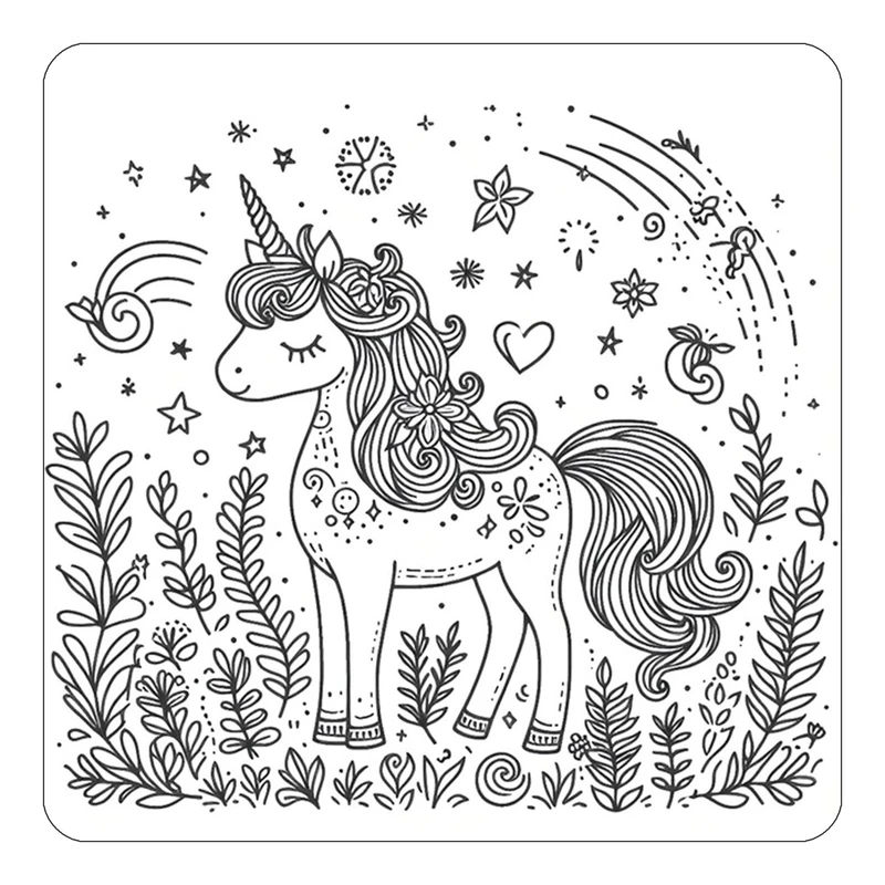 مگنت کاکتی طرح اسب تک شاخ و یونیکورن مدل mp31383