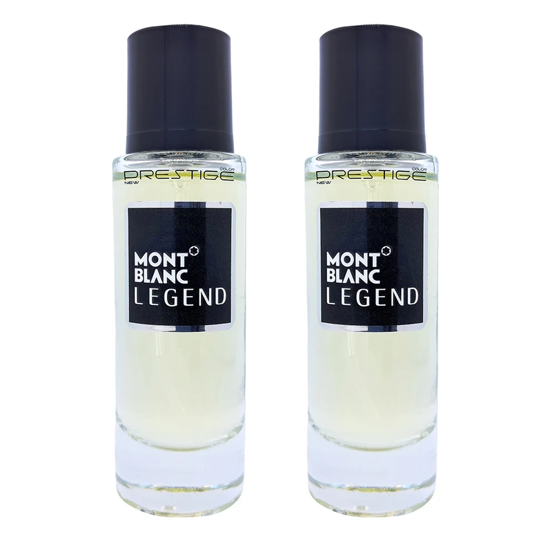 عطر جیبی مردانه نیو پرستیژ کالر مدل Mont Blanc Legend حجم 35 میلی‌لیتر بسته 2 عددی
