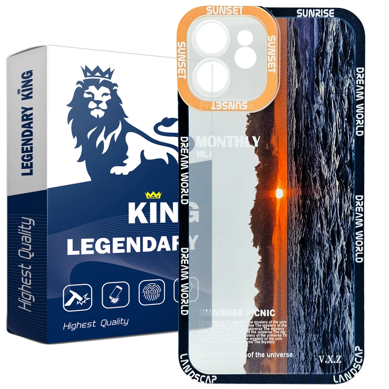 کاور لجندری کینگ مدل غروب مناسب برای گوشی موبایل اپل IPhone 12