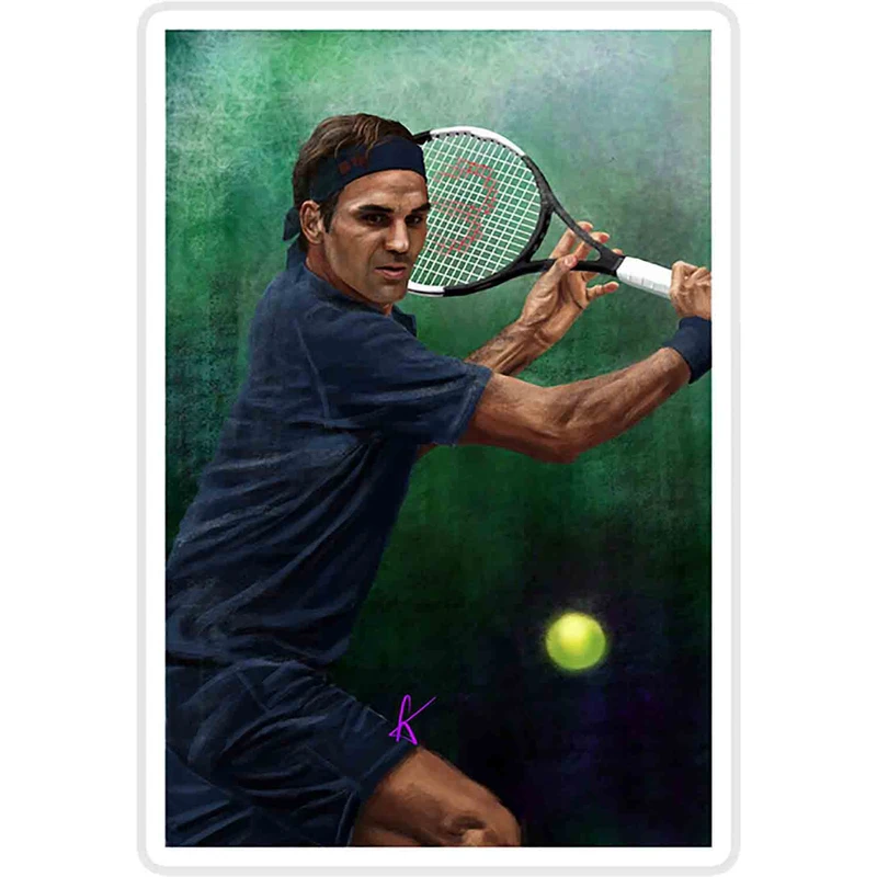 استیکر لپ تاپ طرح King of Tennis Roger Federer کد ST1068